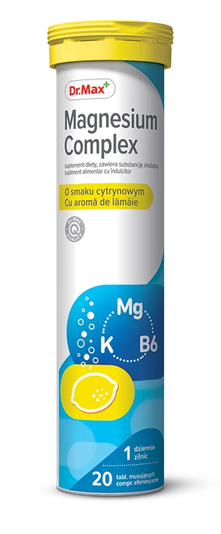 Dr. Max Magnesium Complex, 20 comprimate efervescente