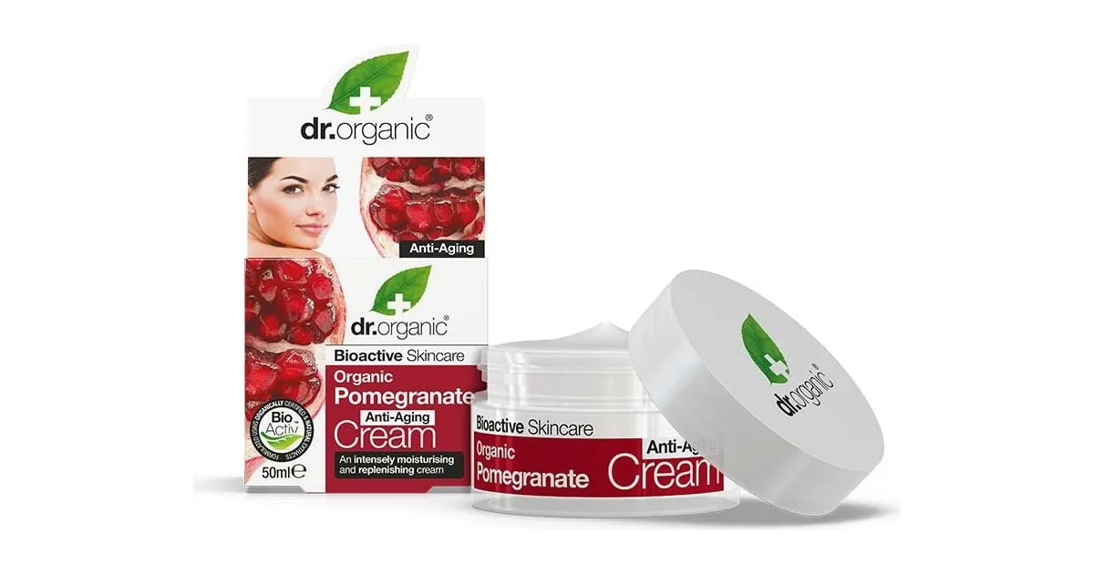 Dr.Organic Rodie Crema anti-imbatranire, 50ml