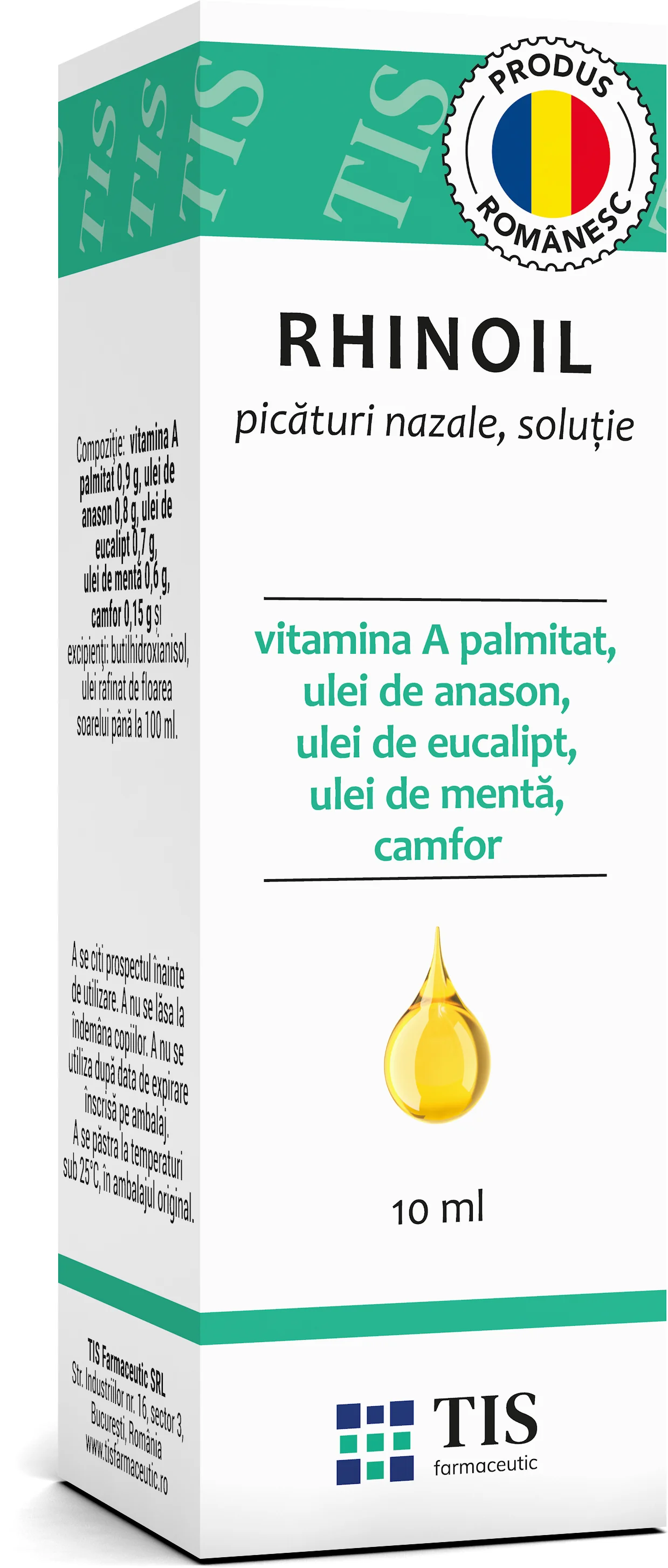 Rhinoil picaturi nazale, 10ml, Tis Farmaceutic