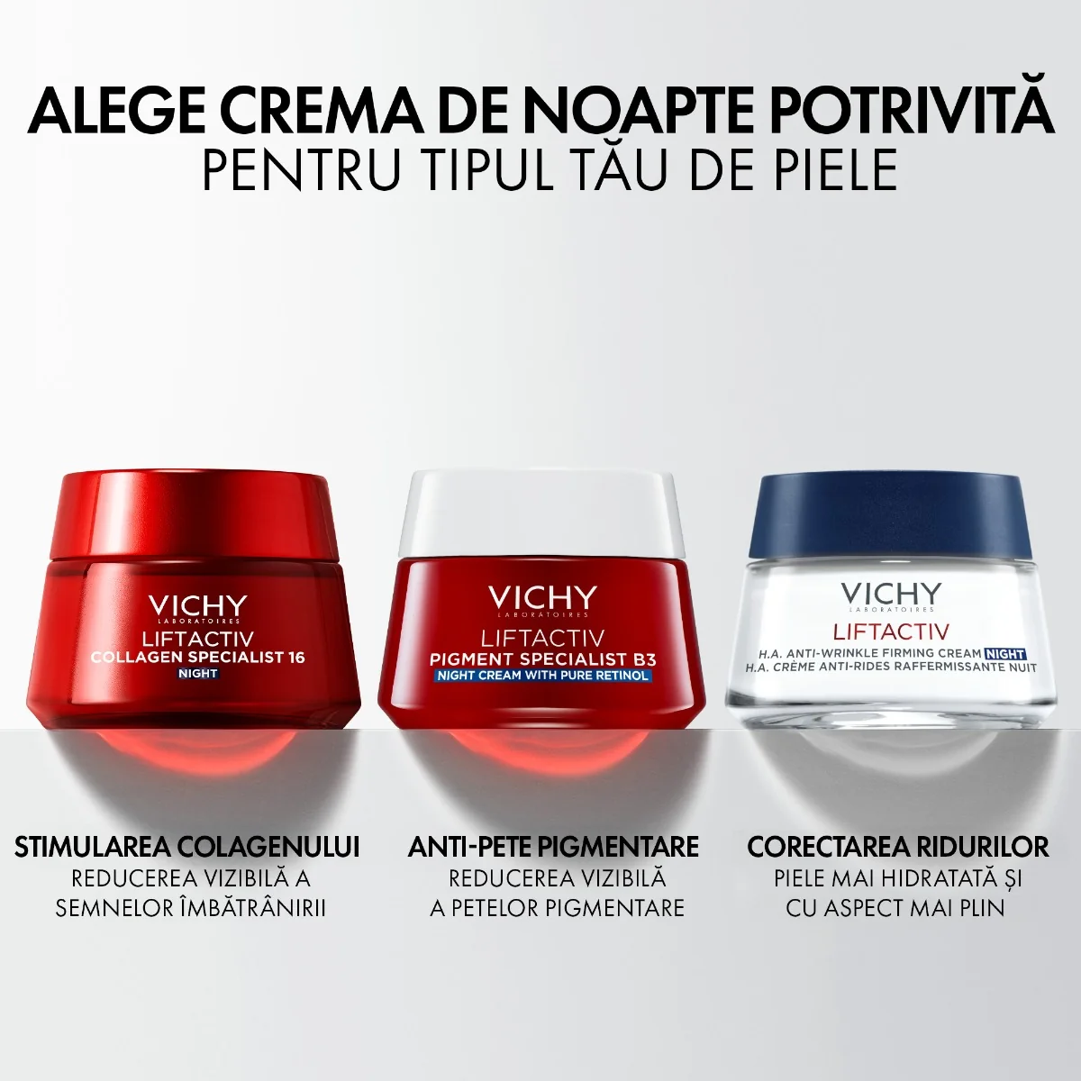 Crema de noapte cu retinol Liftactiv B3, 50ml, Vichy