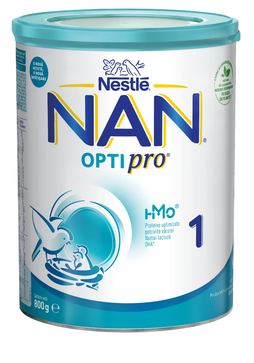 Lapte praf Nan 1 Optipro HM-O Premium +0 luni, 800g, Nestle
