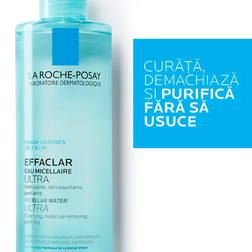 Apa micelara pentru ten gras cu tendinta acneica Ultra, 400ml, La Roche-Posay