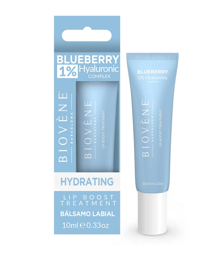 Ser pentru buze Tratament Boost Hydrating cu 1% Acid Hialuronic si Afine, 10ml, Biovene