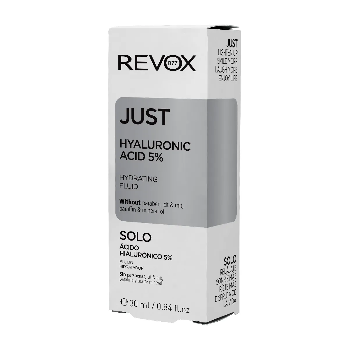 Fluid hidratant pentru ten cu acid hialuronic 5% Just, 30ml, Revox