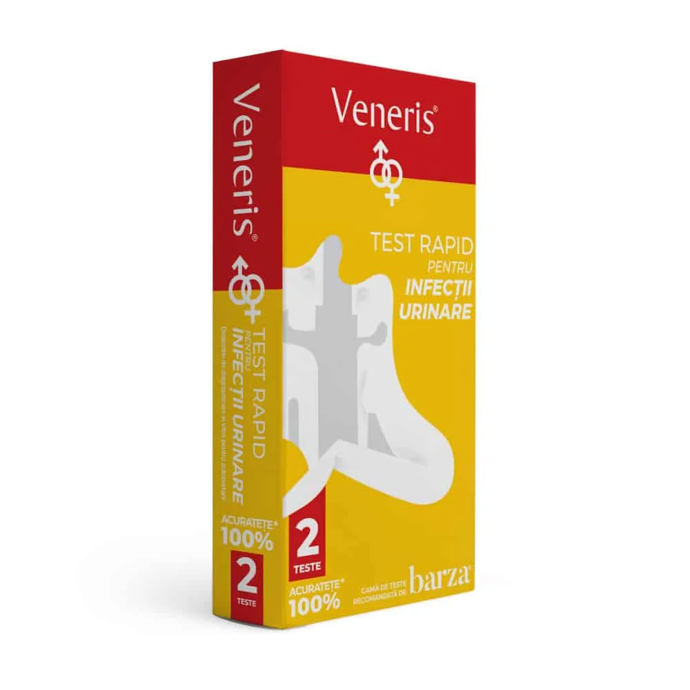 Test rapid de infectii urinare unisex, 2 teste, Veneris
