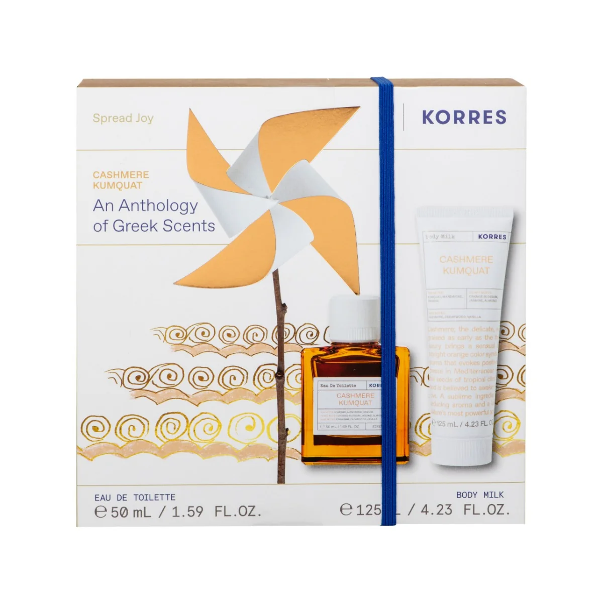 Pachet Cashmere Kumquat Apa de toaleta 50ml + Lapte de corp 125ml, Korres