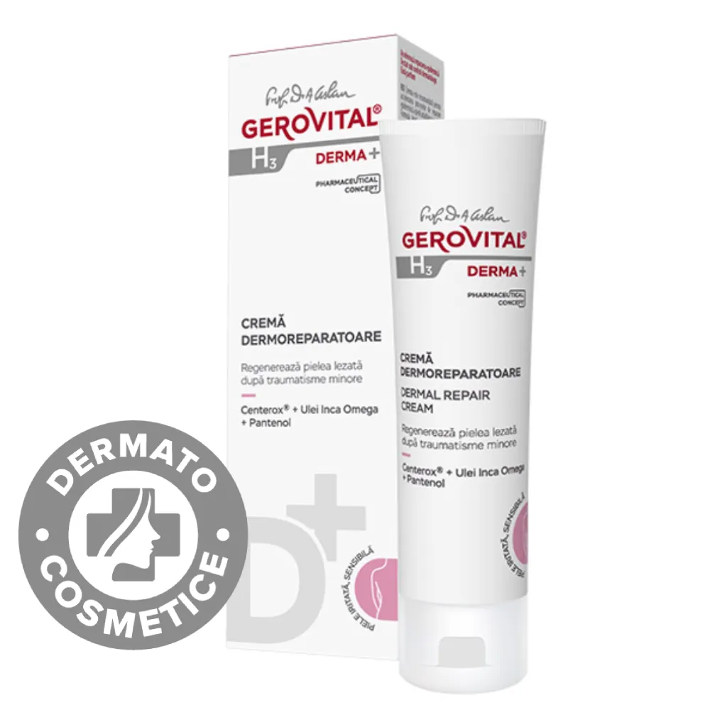Crema dermoreparatoare H3 Derma+, 50ml, Gerovital