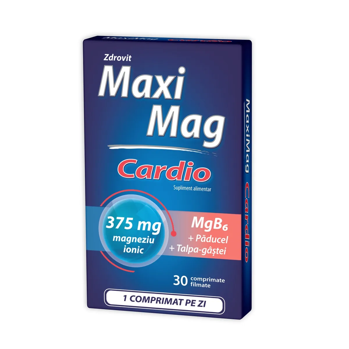 MaxiMag Cardio 375mg, 30 comprimate, Zdrovit