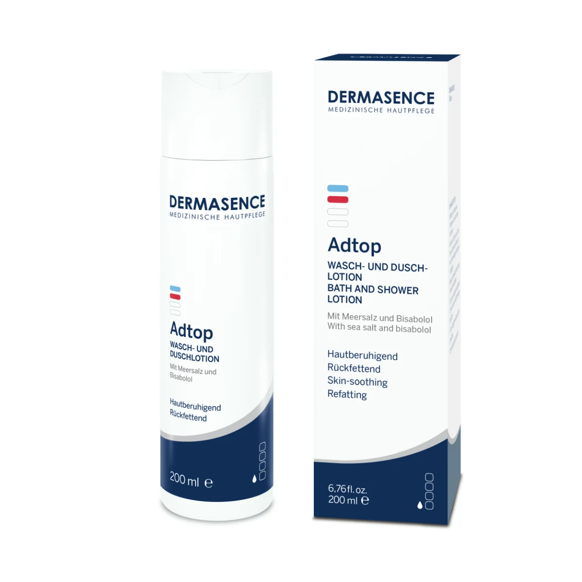 Lotiune de spalare pentru fata si corp Adtop, 200ml, Dermasence