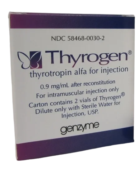 Thyrogen 0.9mg pulbere pentru solutie injectabila, 2 flacoane, Genzyme