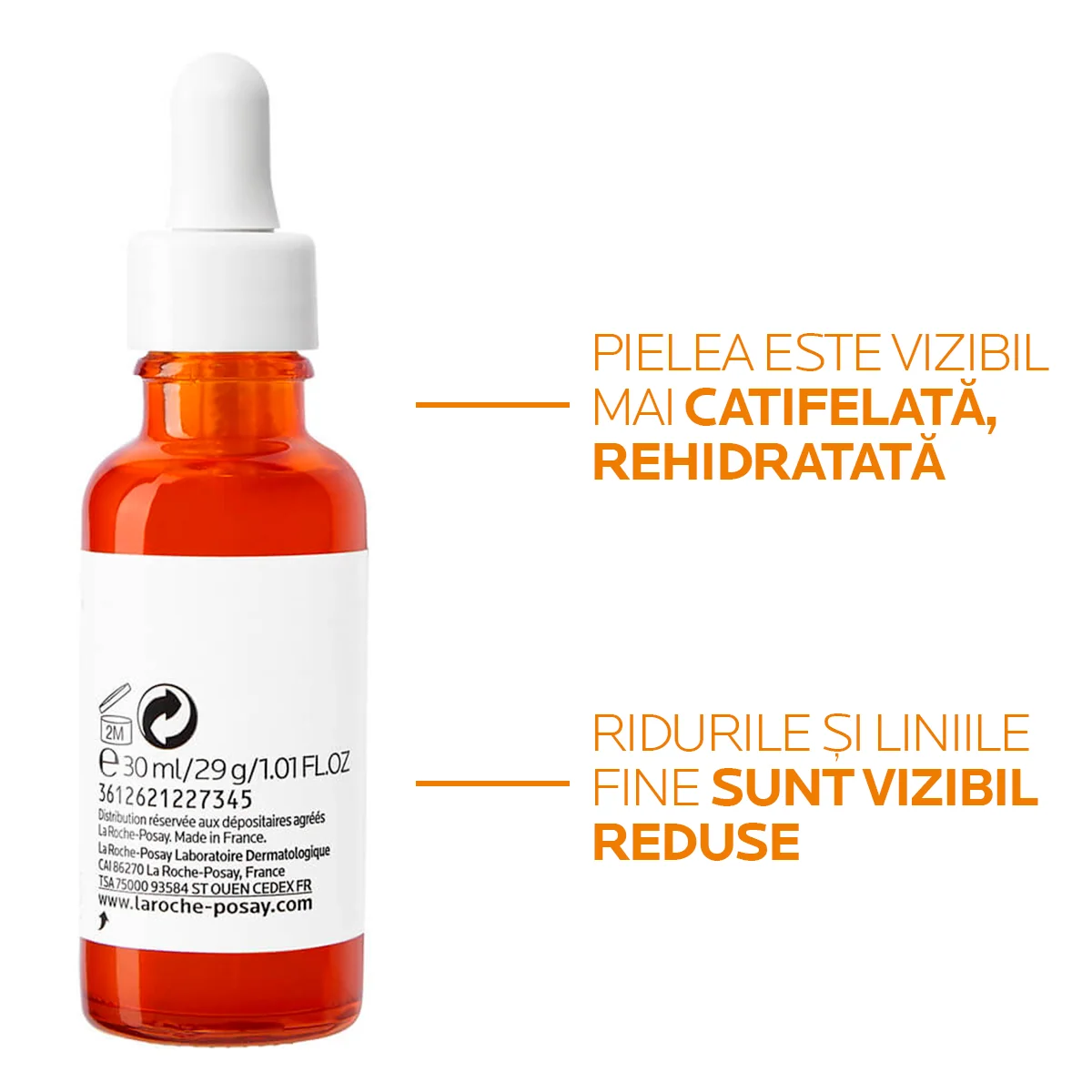 Ser antirid si antioxidant cu Vitamina C 10 Pura, 30ml, La Roche-Posay