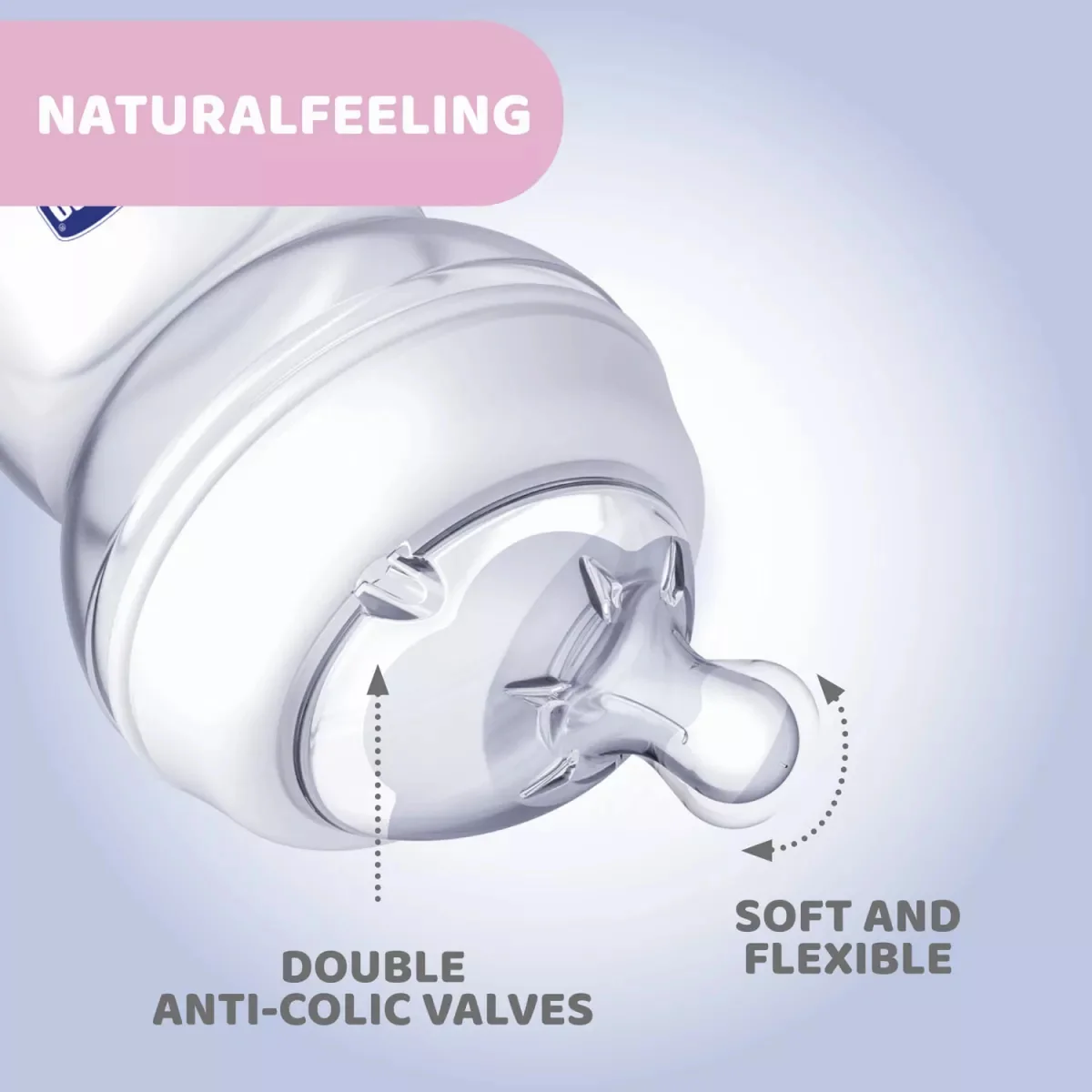 Biberon PP Natural Feeling 0 luni+, 150ml, Chicco