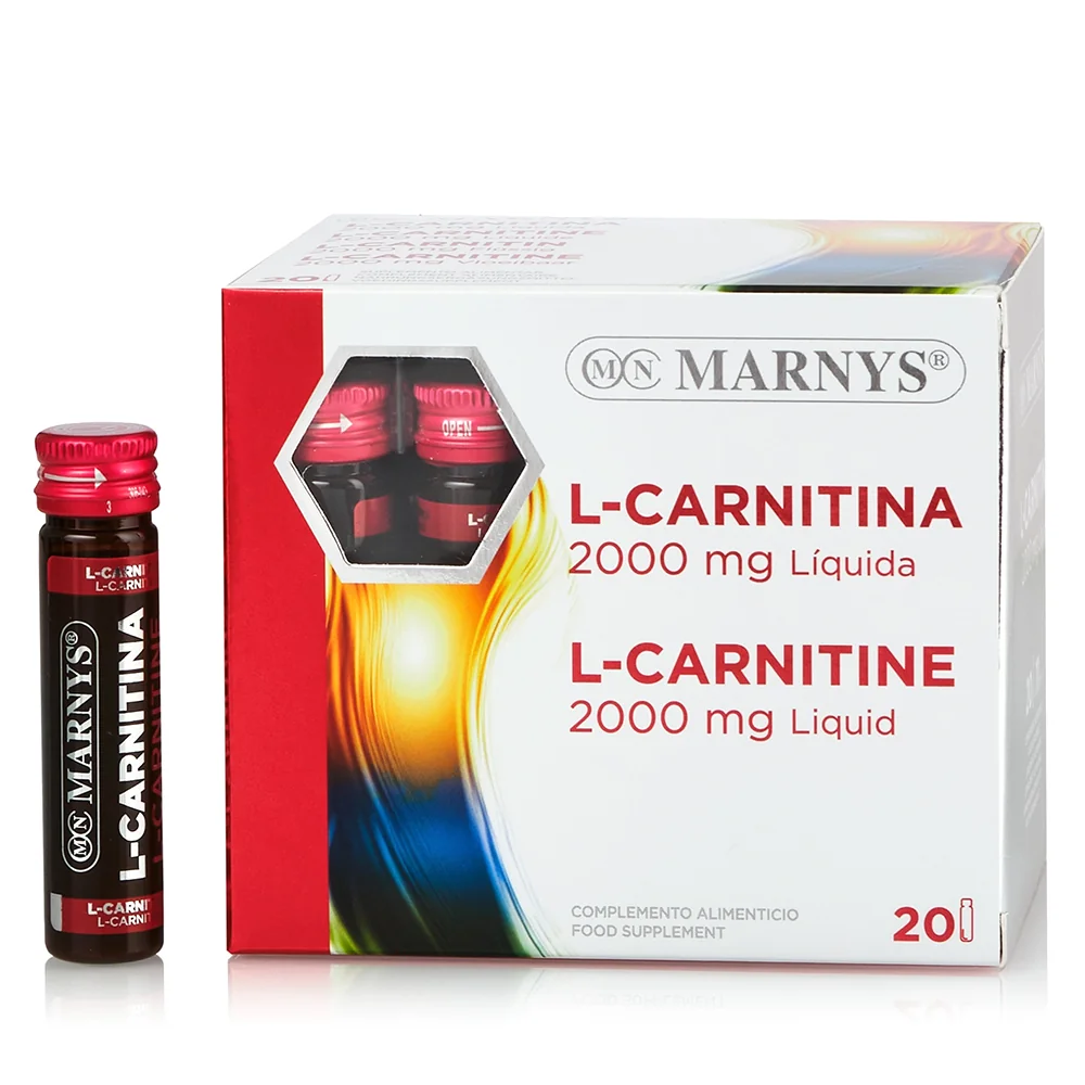 L-Carnitina Lichida 2000mg, 20 fiole, Marnys