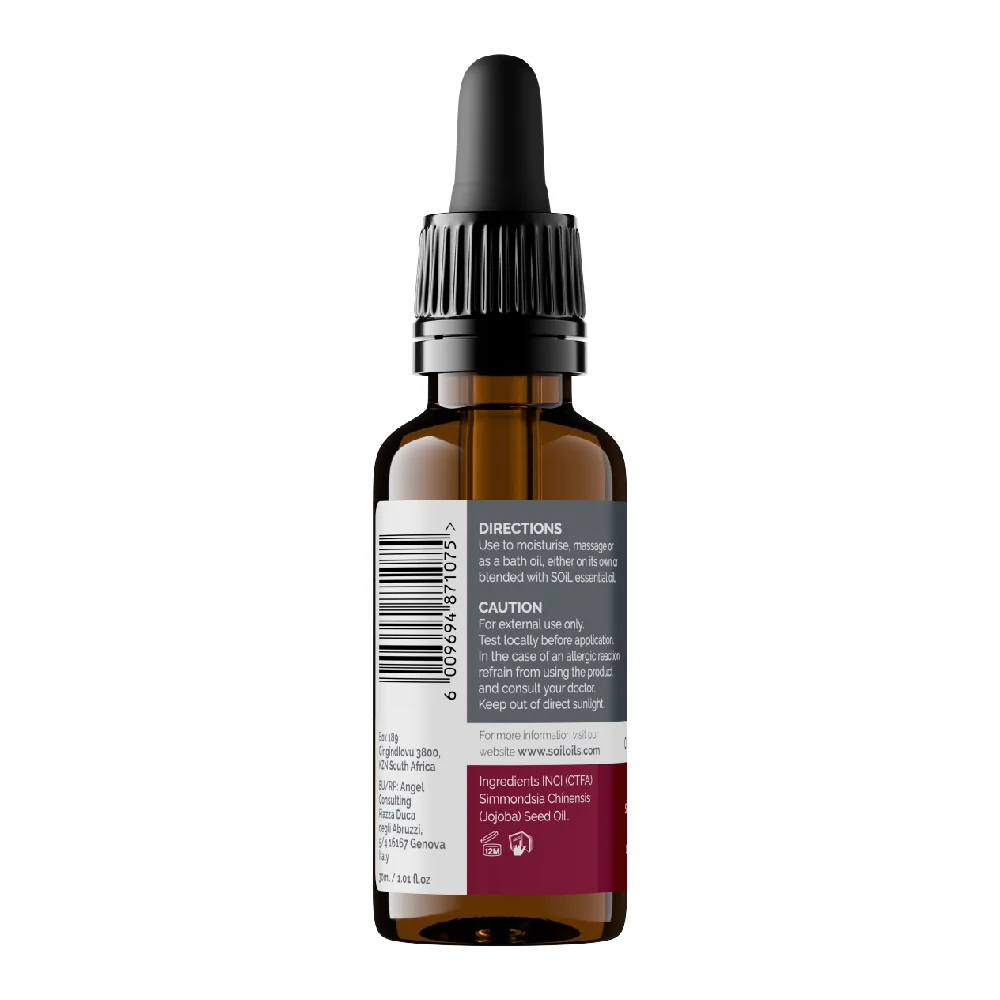 Ulei de baza Jojoba (Simmondsia chinensis) 100% Organic, 30ml, Soil