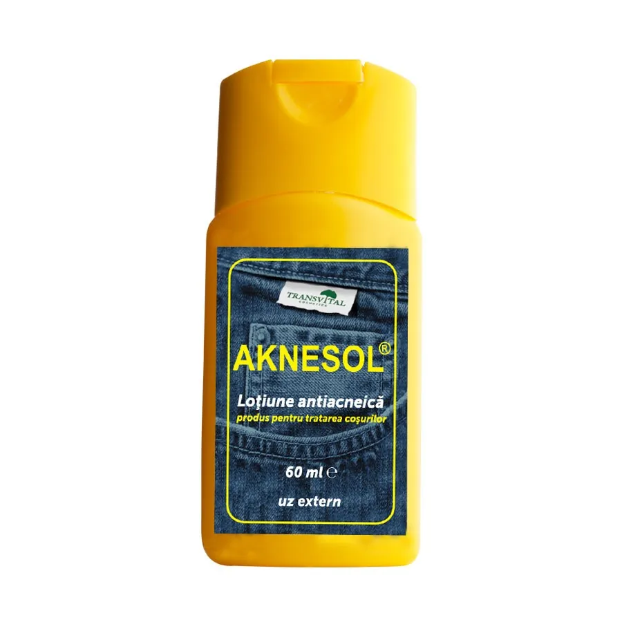 Lotiune antiacneica Aknesol, 60ml, Transvital