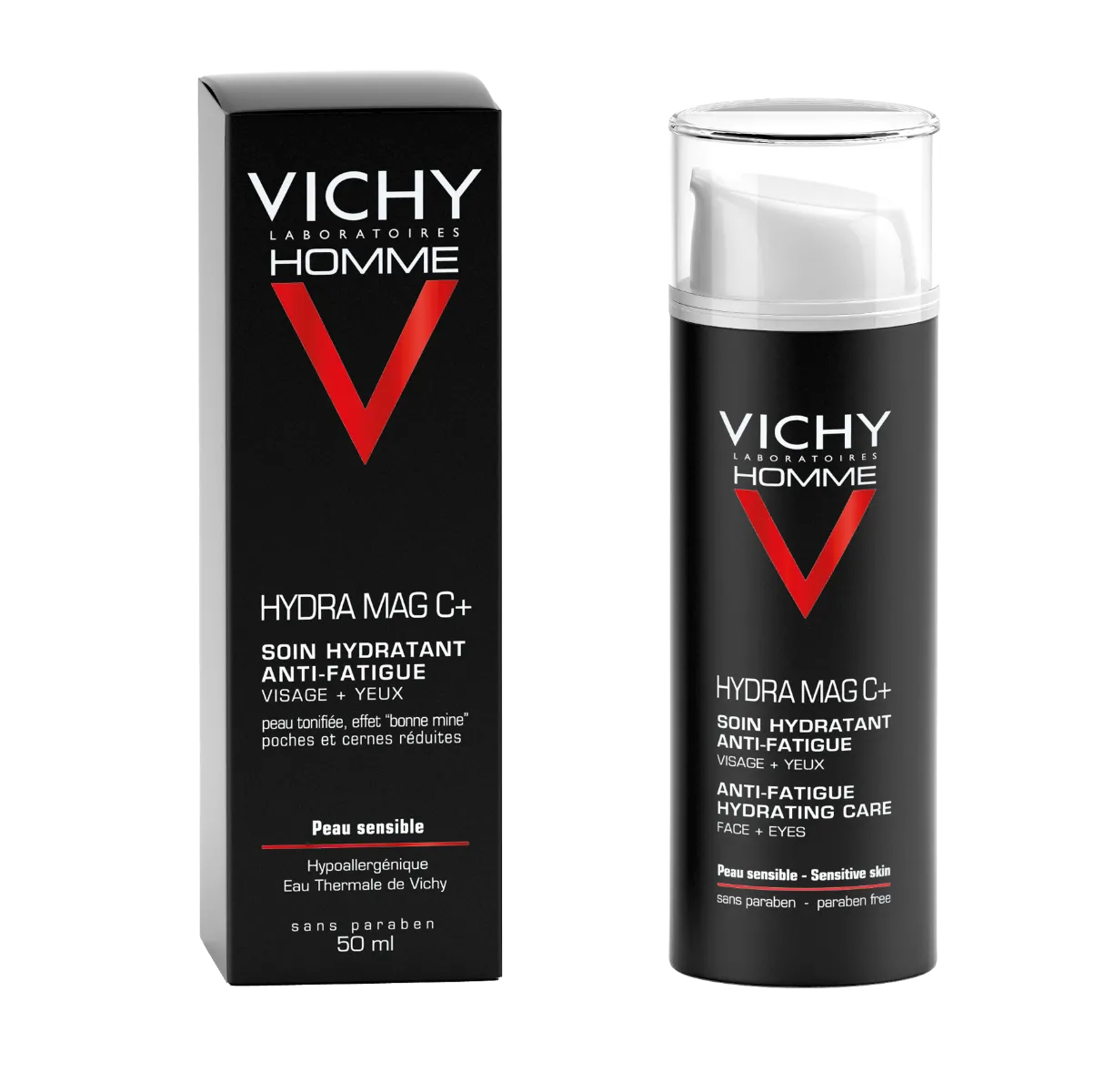 Crema hidratanta 24h pentru barbati Homme Hydra Mag C, 50ml, Vichy 