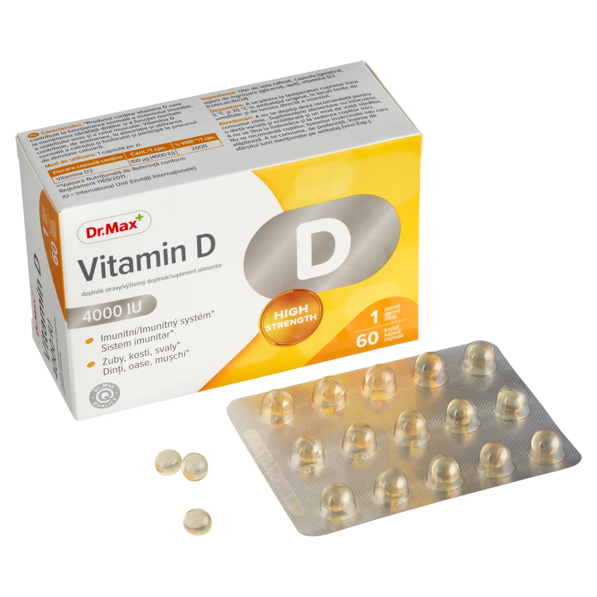 Dr. Max Vitamina D 4000UI, 60 capsule