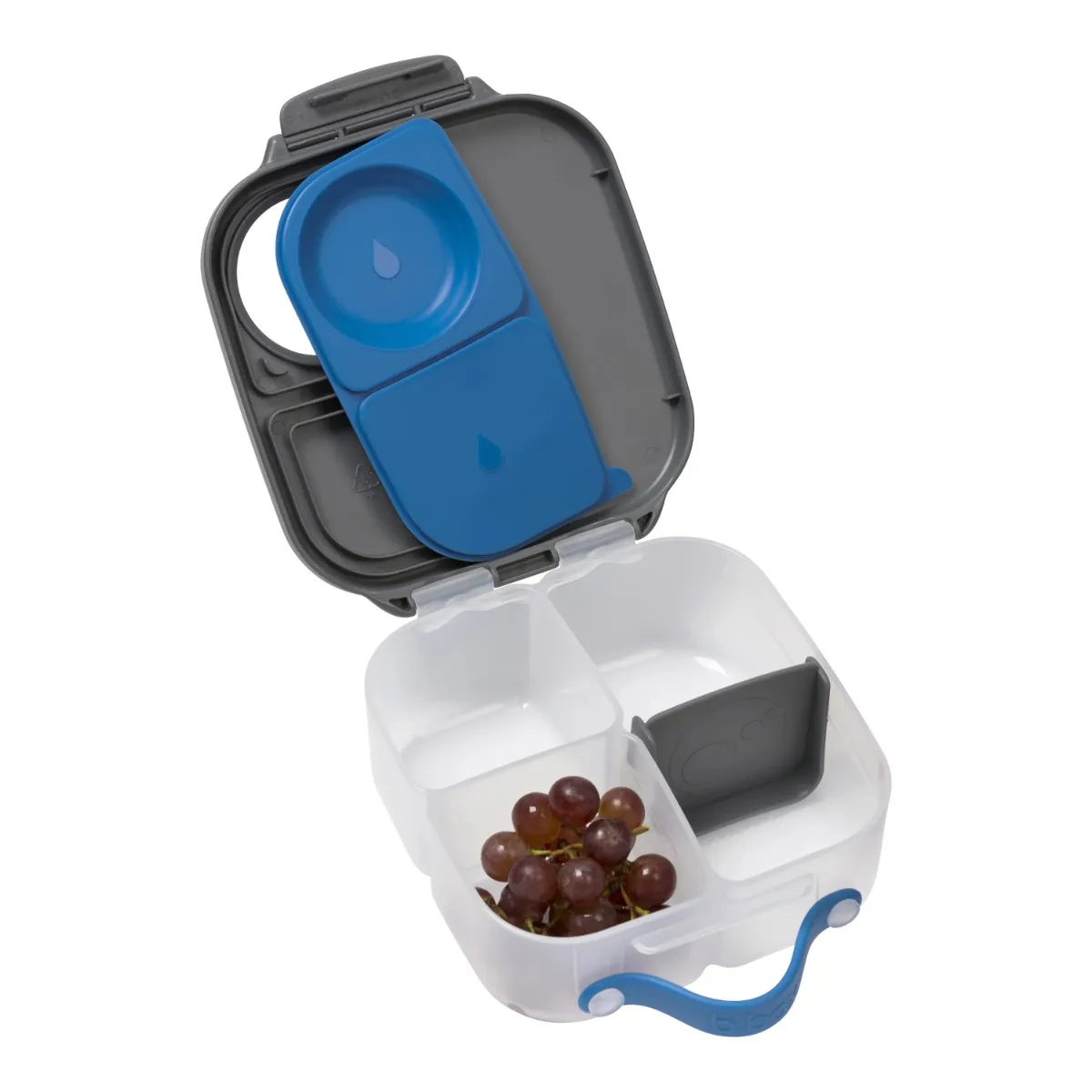 Caserola compartimentata mini LunchBox Gri/Albastru, 1 bucata, Bbox 