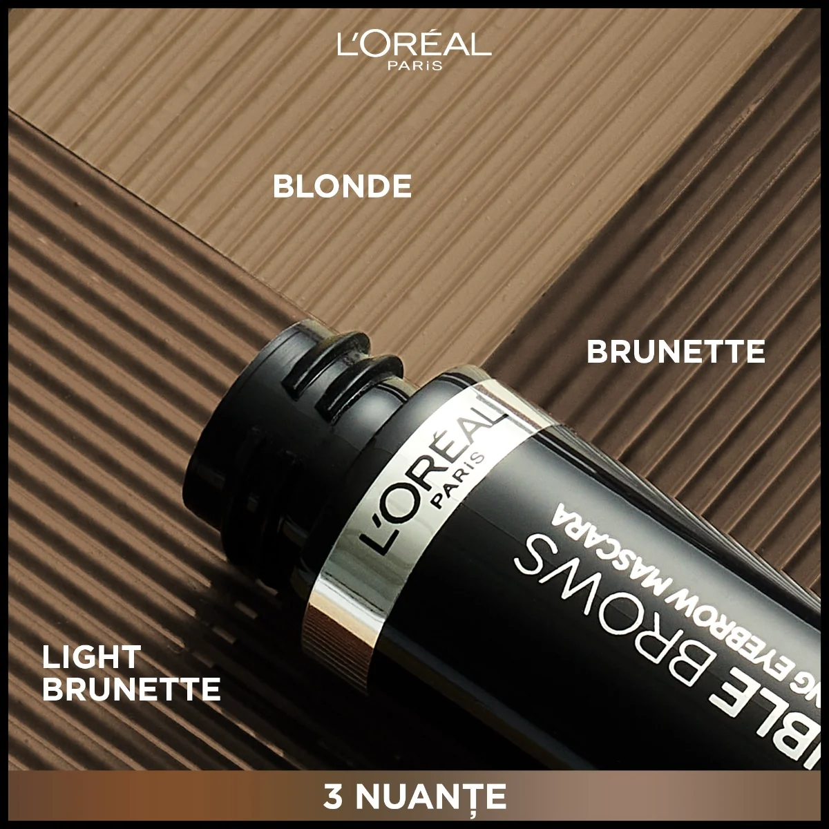 Mascara pentru sprancene cu efect de volum Infaillible 24H Blonde, 4.9ml, L'Oreal Paris