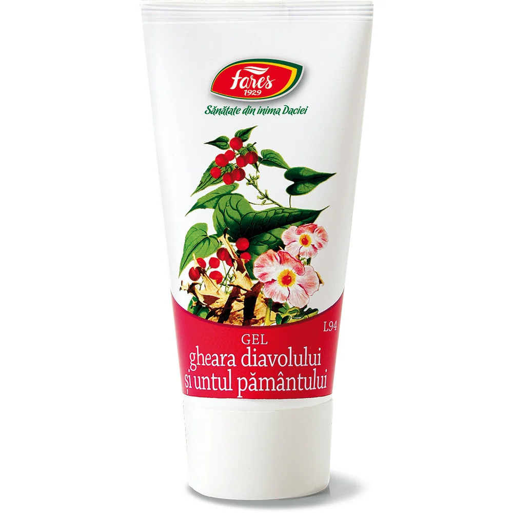 Gel Gheara Diavolului si Untul Pamantului, 50ml, Fares