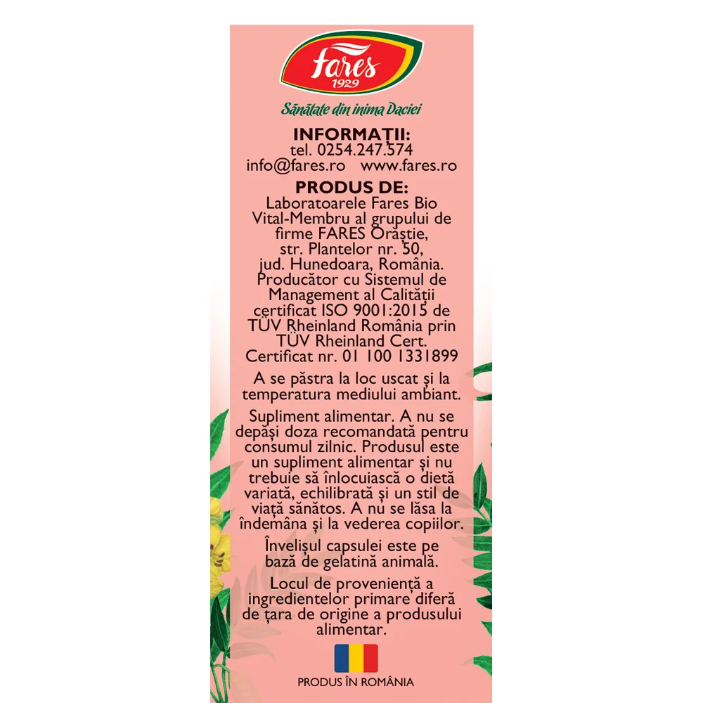 Laxativ cu Senna D85, 30 capsule, Fares