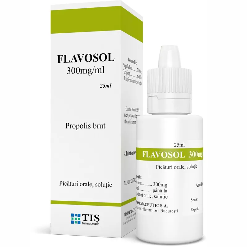 Solutie orala Flavosol 300mg, 25ml, Tis Farmaceutic