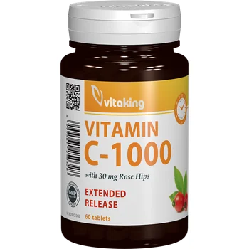 Vitamina C 1000mg cu absorbtie lenta, 60 comprimate, Vitaking