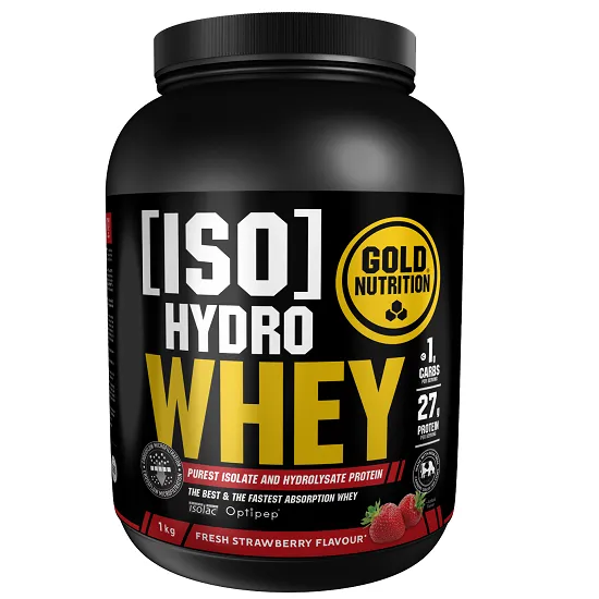 Iso Hydro Whey Capsuni, 1kg, Gold Nutrition