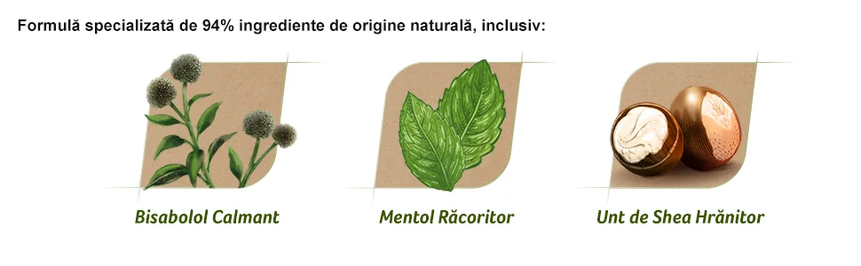 Formula specializata de 94% ingrediente de origine naturala Formula specializata de 94% ingrediente de origine naturala