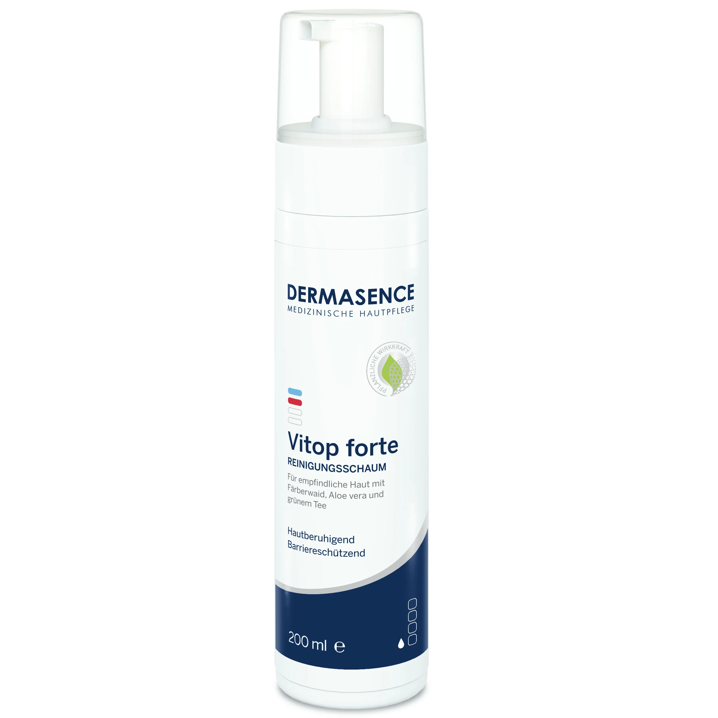 Spuma de curatare pentru pielea uscata Vitop Forte, 200ml, Dermasence