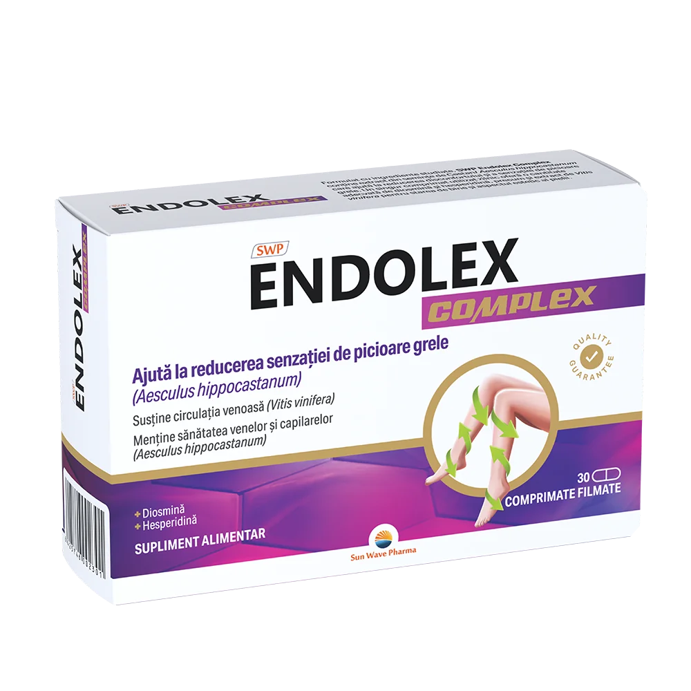 Endolex Complex, 30 comprimate filmate, Sun Wave Pharma