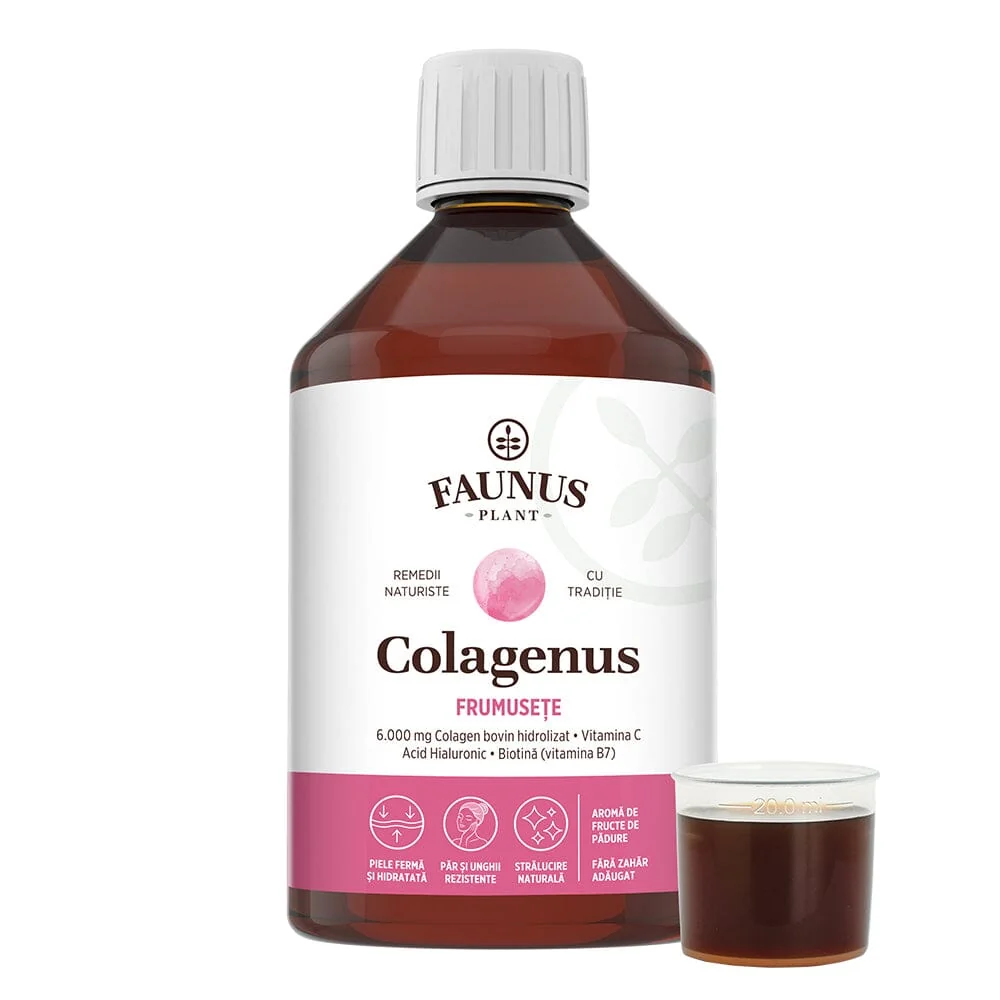 Colagen lichid pentru piele si par Colagenus Frumusete, 500ml, Faunus Plant