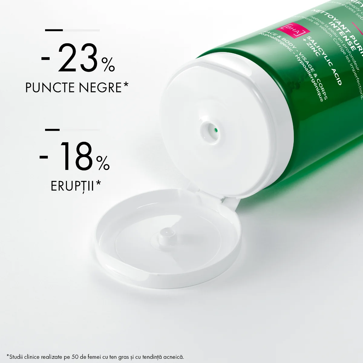 Gel de curatare purifiant pentru ten gras cu tendinta acneica Normaderm, 200ml, Vichy