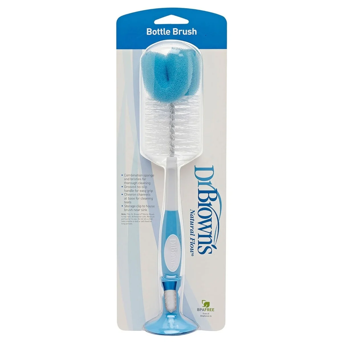 Perie albastra pentru biberoane, 1 bucata, Dr. Brown's 