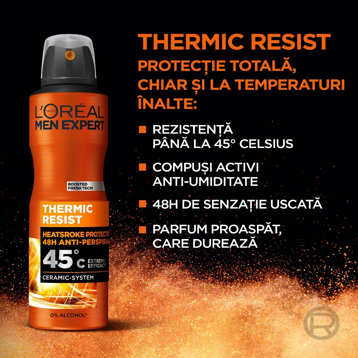 Antiperspirant spray Thermic Resist, 150ml, L'oreal Men Expert