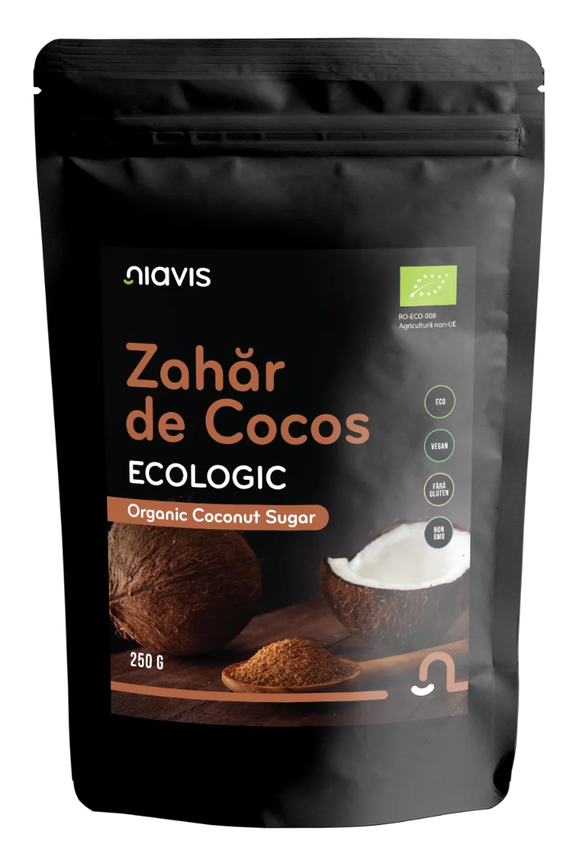 Zahar de cocos ecologic, 250g, Niavis