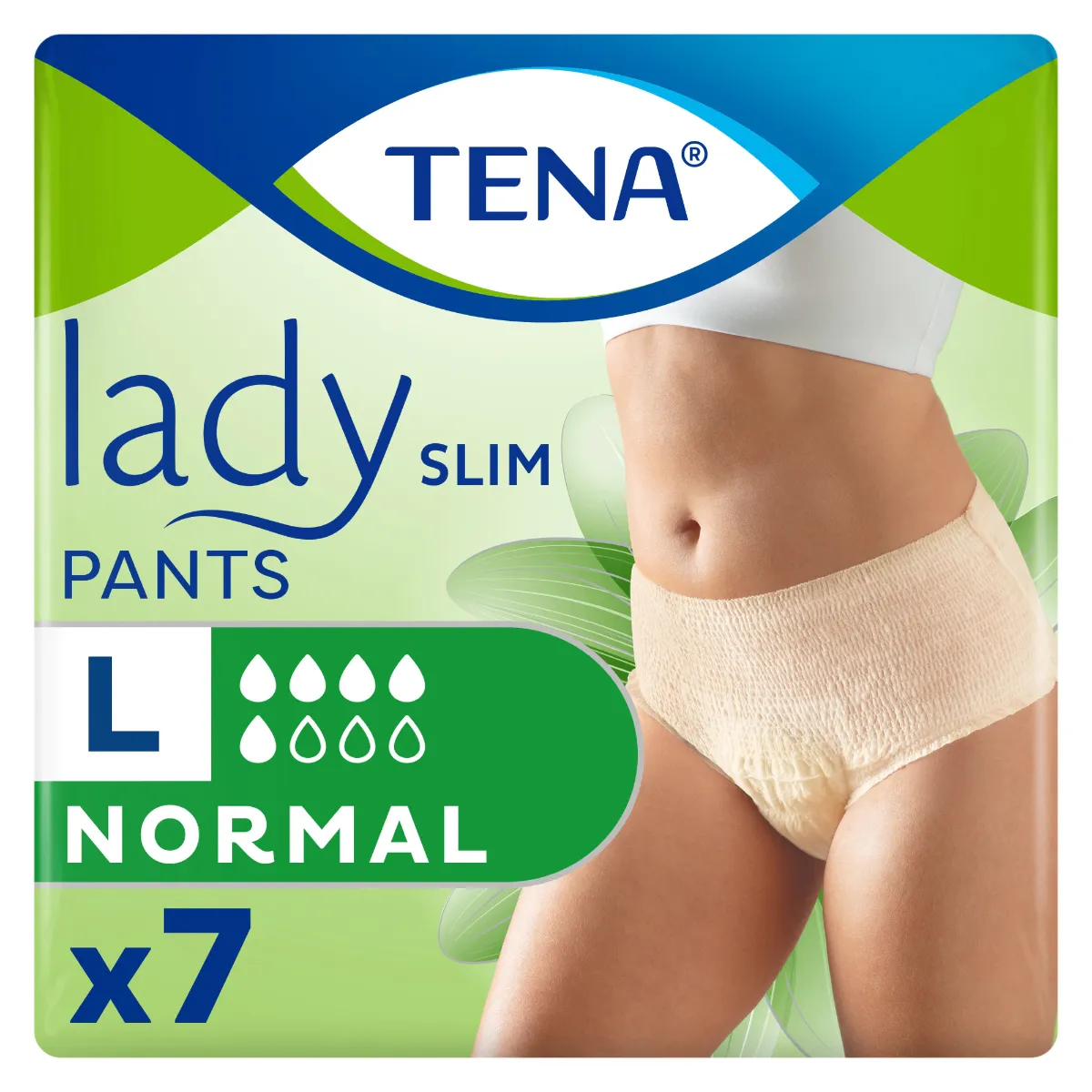 Chilot pentru incontinenta urinara Lady Slim Pants L, 7 bucati, Tena