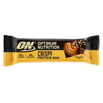 Baton proteic Crispy Peanut Butter, 65g, Optimum Nutrition