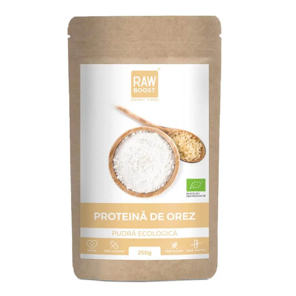 Proteina de orez pudra Bio, 250g, Raw Boost
