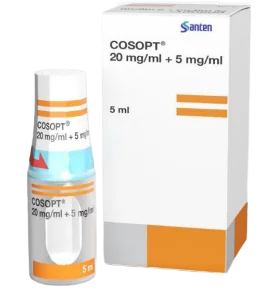Cosopt 20mg +5mg/ml solutie oftalmica, 5ml, Santen