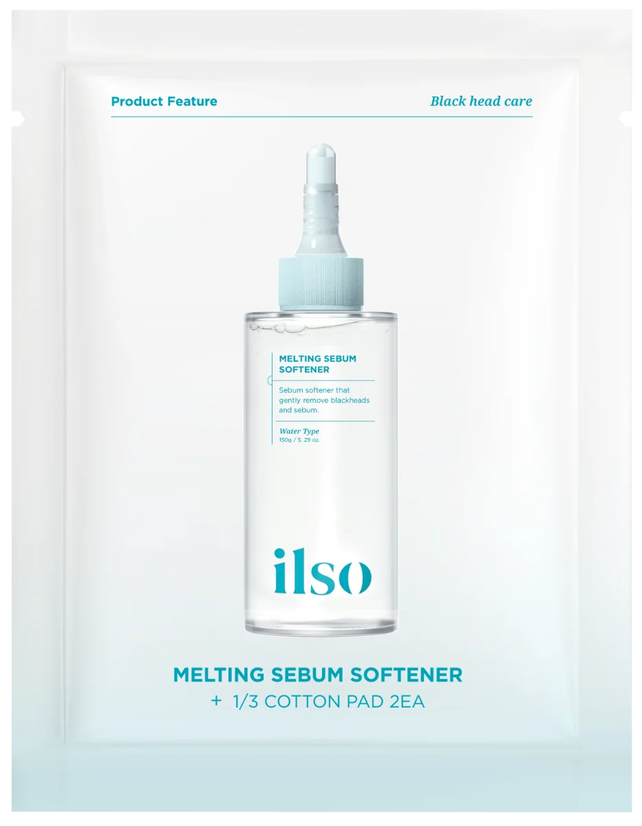 Dischete cu esenta pentru indepartarea sebumului Melting Sebum Softener Trial Kit, 2 bucati, Ilso