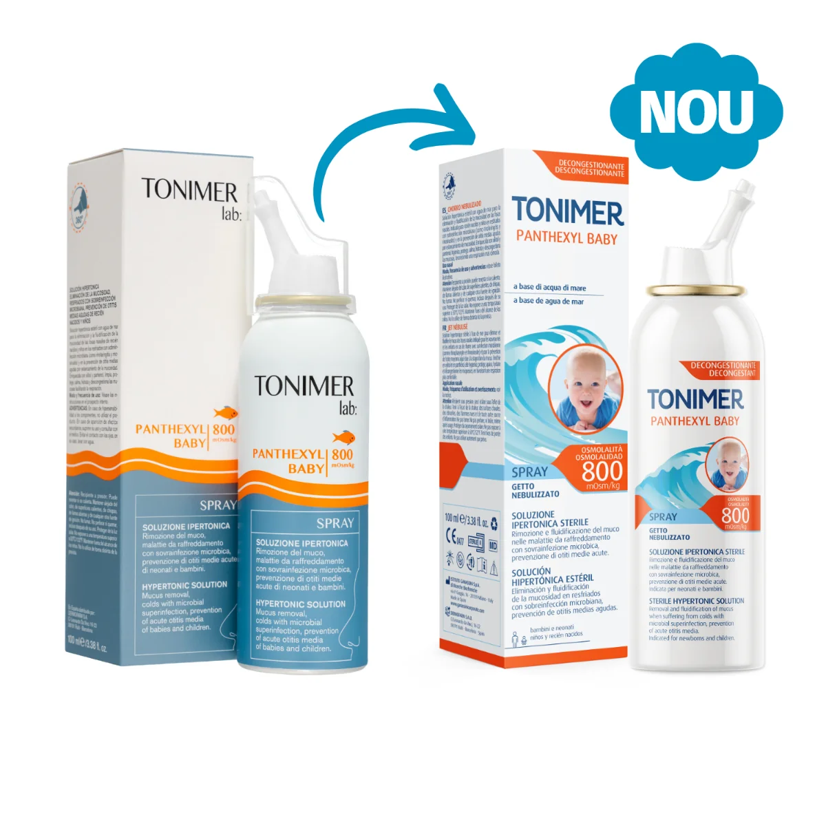Spray nazal hipertonic pentru copii Panthexyl Baby, 100ml, Tonimer Lab