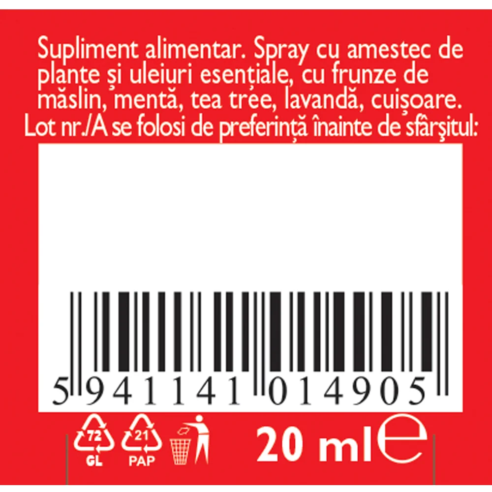 Spray pentru gat Biosept, 20ml, Fares