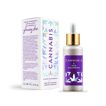 Ser pentru ten luminos Cannabis & Acid Hialuronic, 30ml, Fiterman