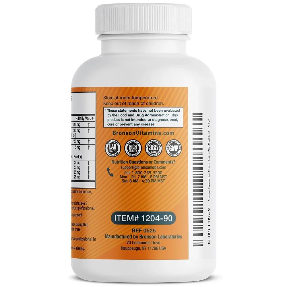 Glucozamina Chondroitin Turmeric & MSM, 90 capsule, Bronson Laboratories