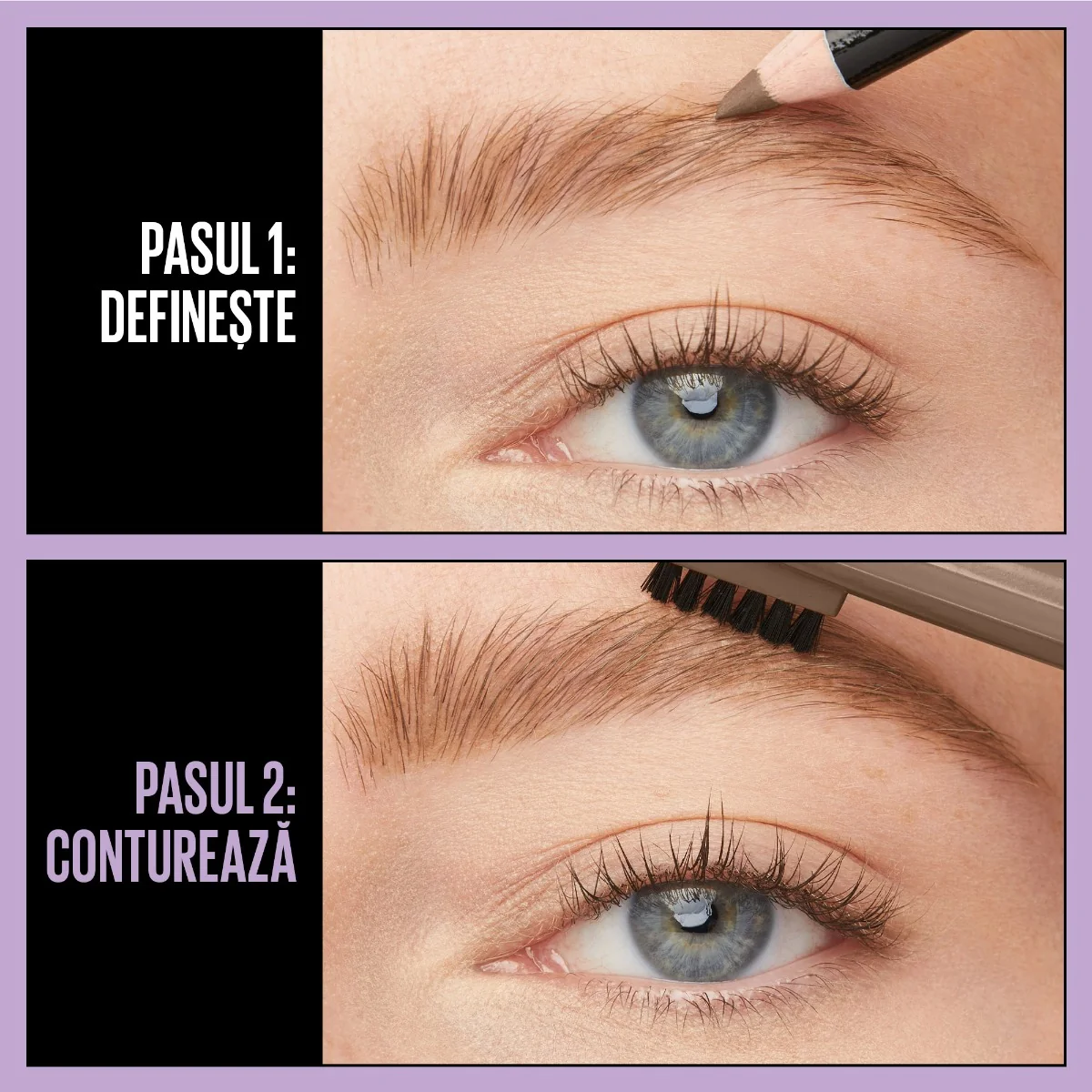 Creion pentru sprancene 05 Deep Brown Express Brow Shaping Pencil, 1g, Maybelline