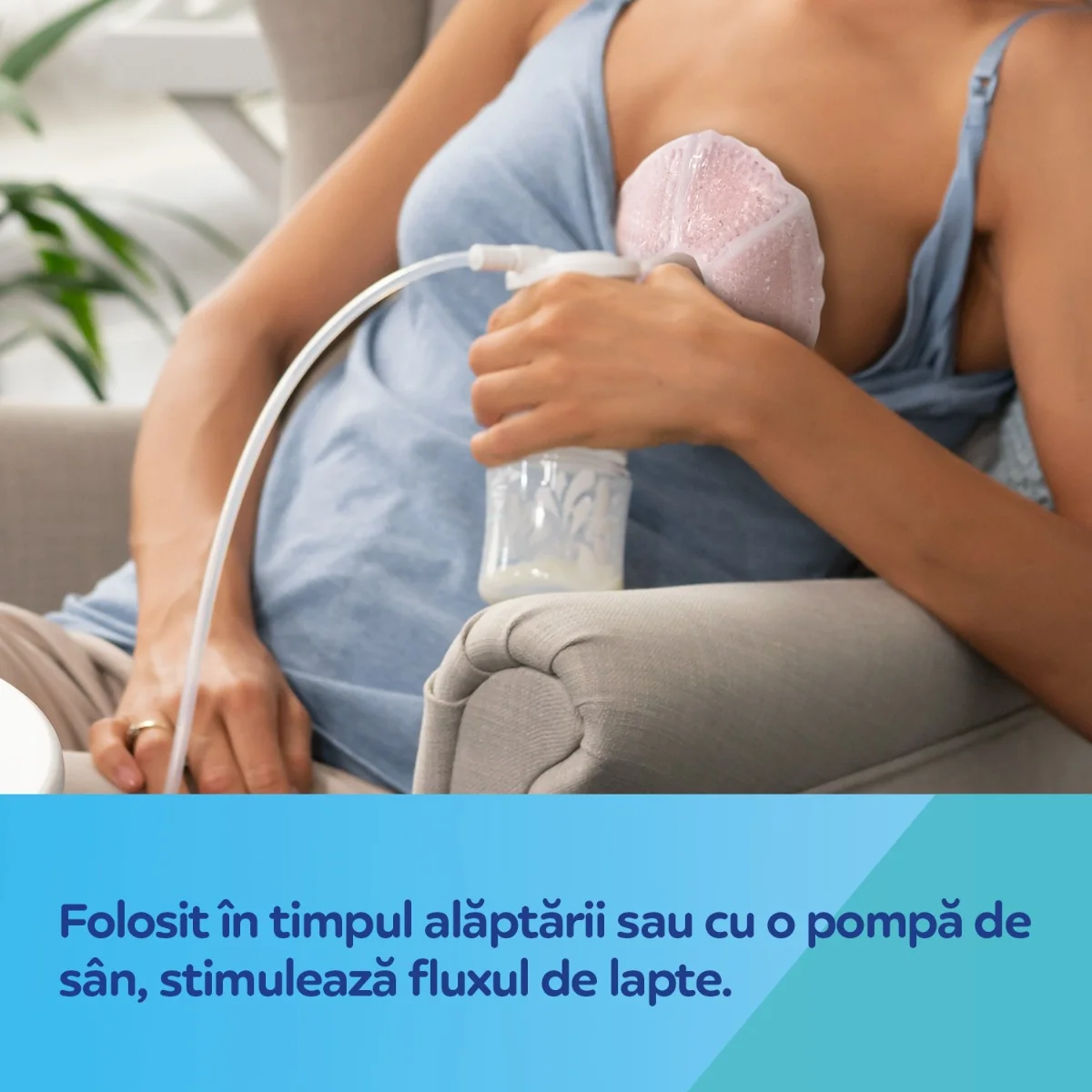 Comprese cu gel pentru sani pentru terapie calda sau rece, 2 bucati, Canpol babies
