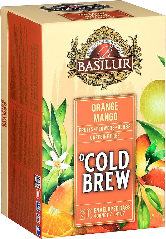 Ceai Cold Brew Orange & Mango, 20 plicuri, Basilur