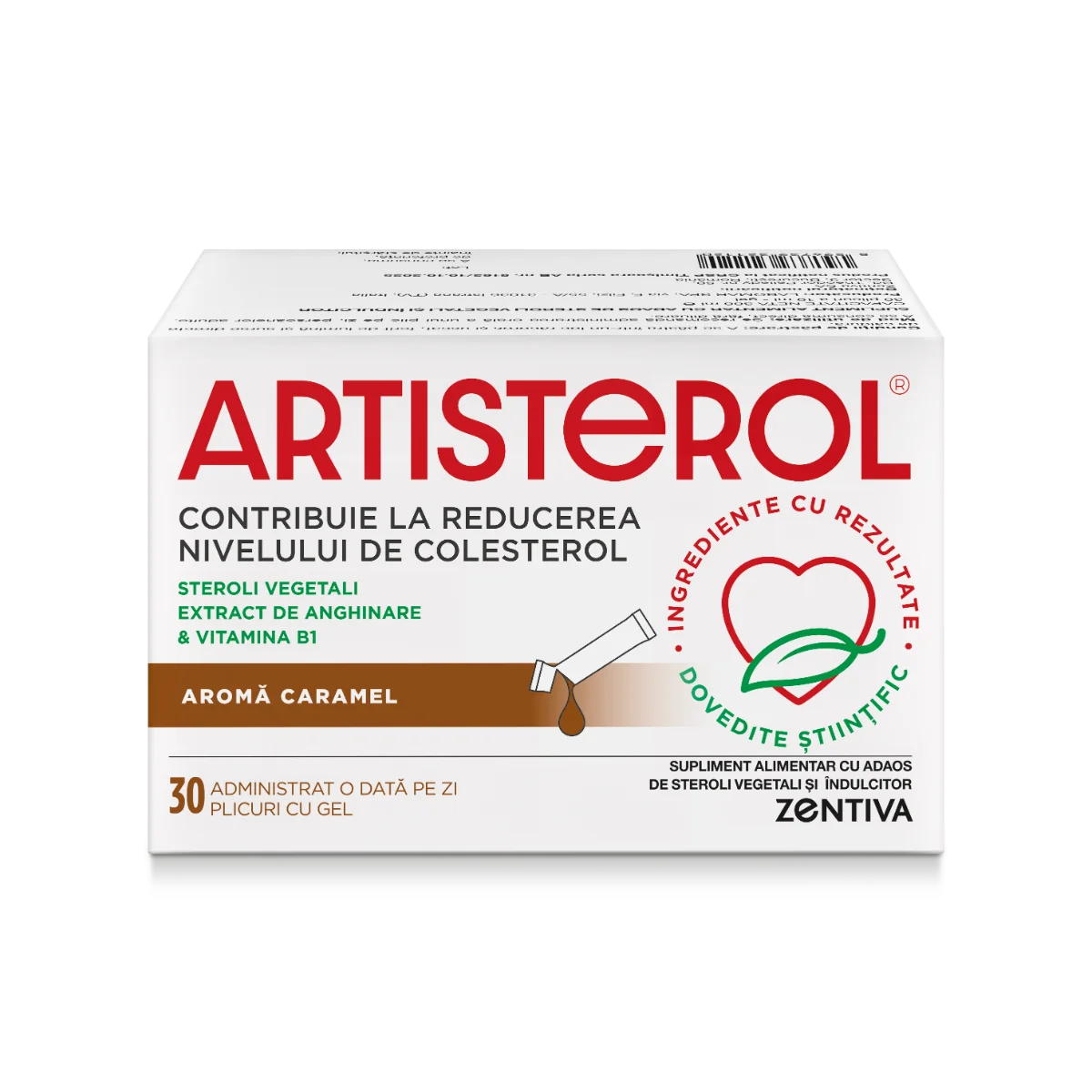 Artisterol aroma caramel, 30 plicuri cu gel, Zentiva