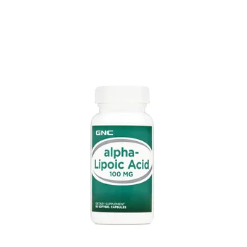Alpha-Lipoic Acid 100mg ALA Acid Alfa Lipoic, 60 capsule, GNC